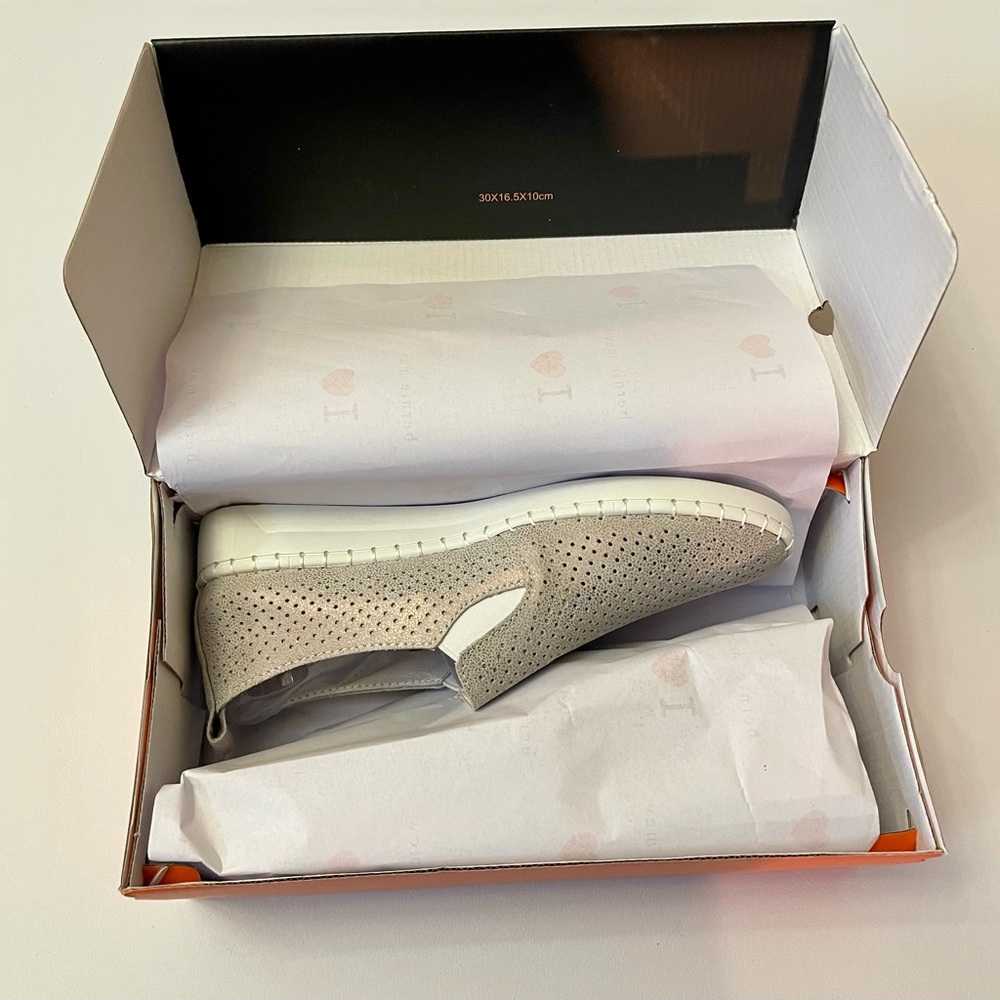 NIB BERNIE MEV NEW YORK TW98 NUBUCK UPPER MEMORY FOAM SLIP ON WOMENS EU40 SZ9 - Picture 4 of 9